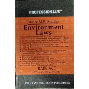 Professional's Environment Laws [Pocket] Bare Act by Justice M. R. Mallick 2024